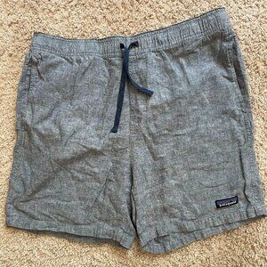 Men's Patagonia 6.5" Naturals Chambray Navy Shorts, Medium